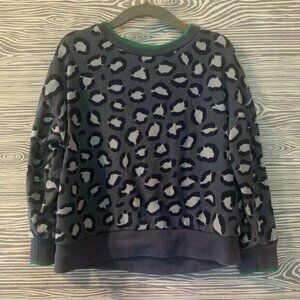Mini Boden Leopard Print Sweatshirt 2-3